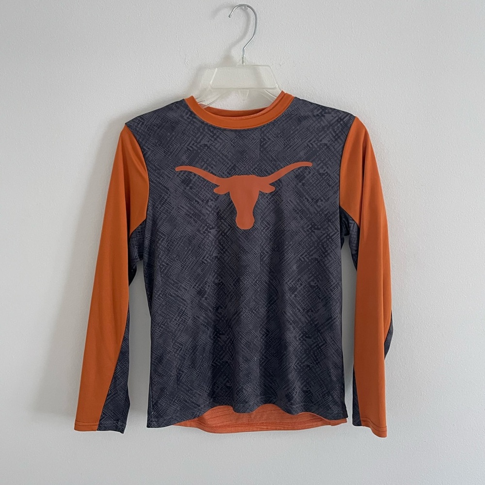 Longhorns Long Sleeve Shirt - Orange and Gray